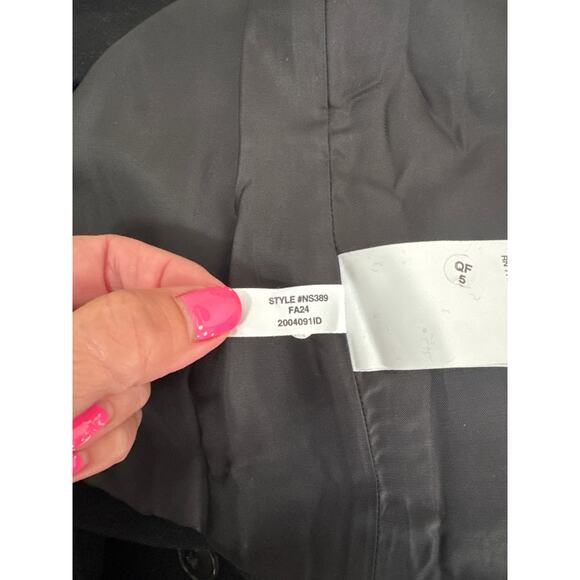 NWT Madewell Double Breasted Trench Coat True Black Size M - Picture 8 of 15